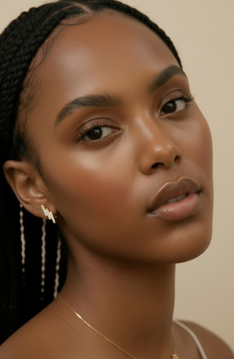 18k Gold Filled Cascading Bars Stud Earrings | Refined Everyday Sparkle