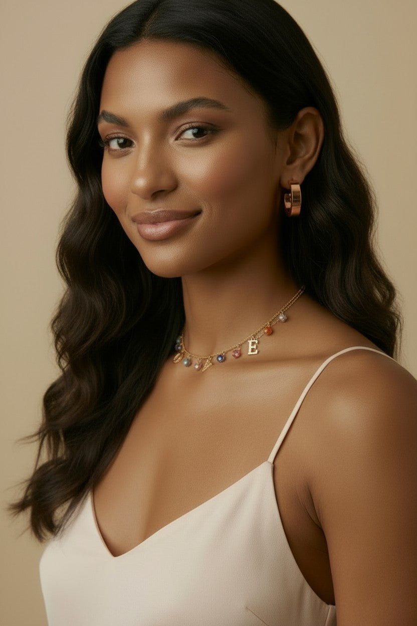 18k Gold Filled Flat Tube C-Hoop Earrings | Bold Simplicity
