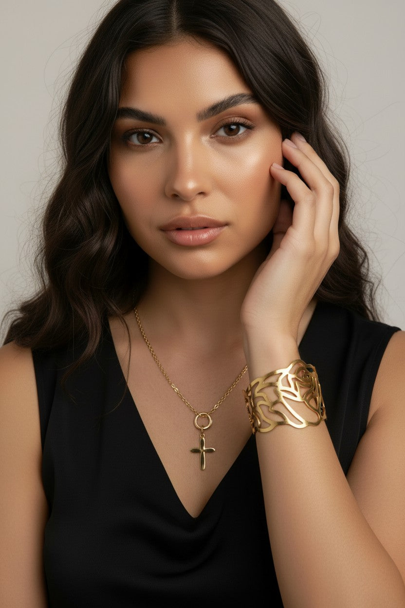 Delicate Rose Cuff