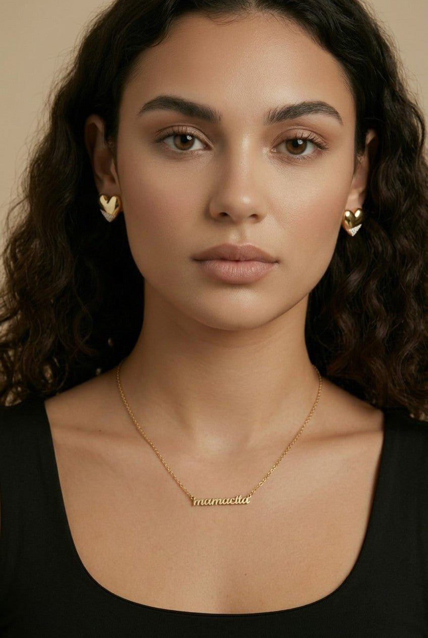 18k Gold Filled Mamacita Script Necklace | Confidence, Charm &amp; Spirit
