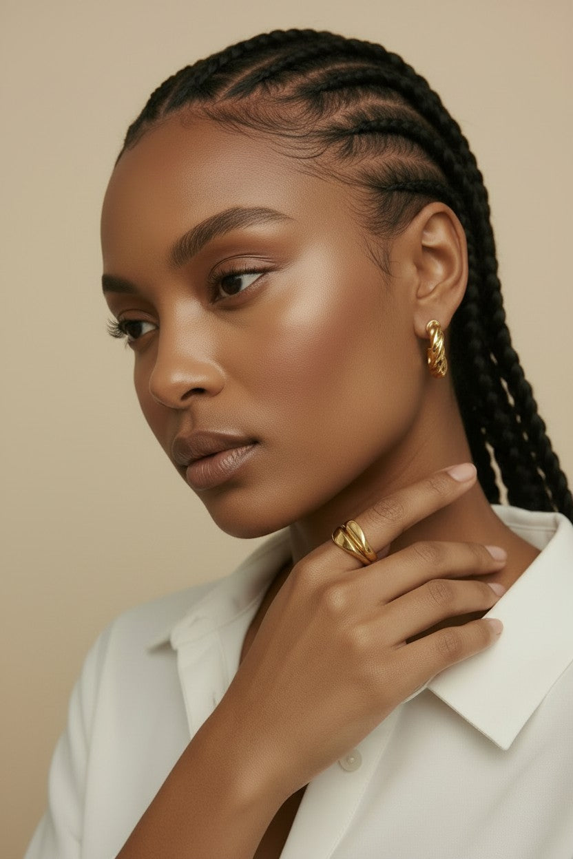 18k Gold Filled Twisted C-Hoop Earrings | See It, Want It, Need It