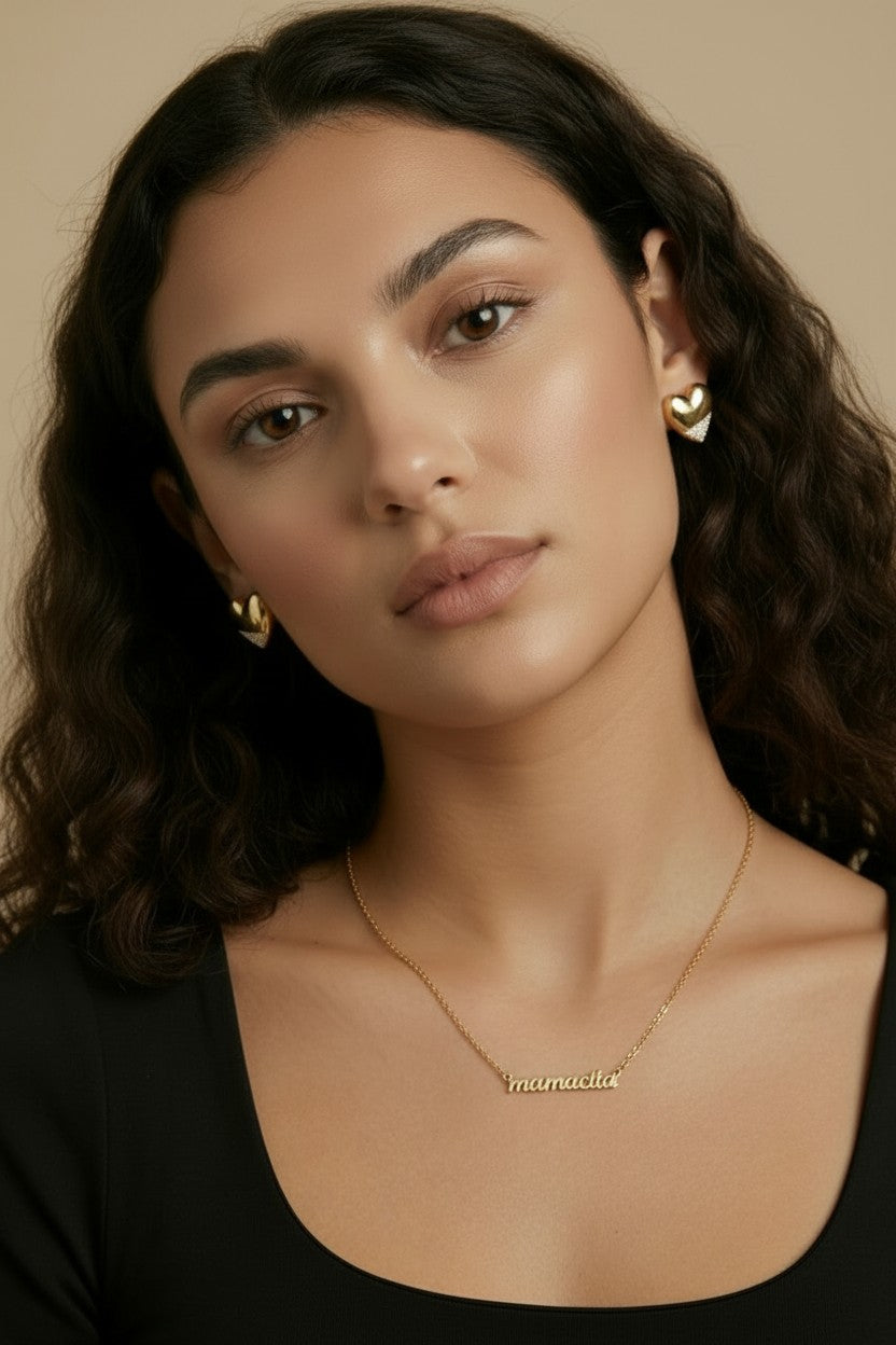 18k Gold Filled Mamacita Script Necklace | Confidence, Charm &amp; Spirit