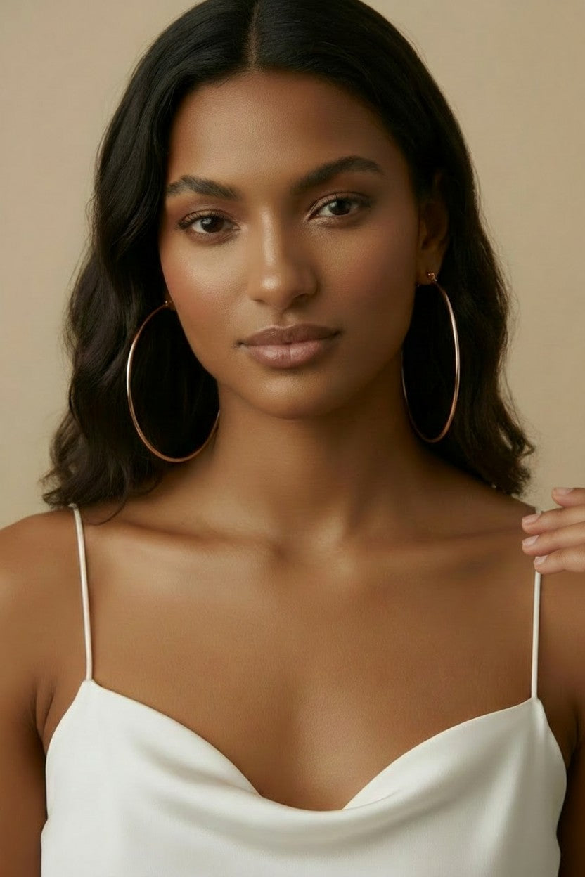 18k Gold Filled Oversized Selena-Inspired Hoop Earrings | A Must-Have Icon