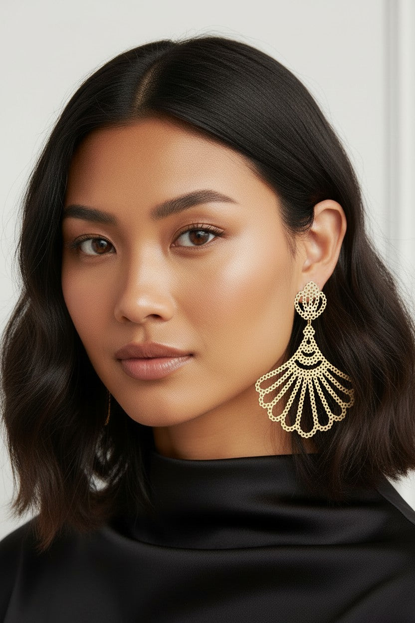Fanned Drops Earrings