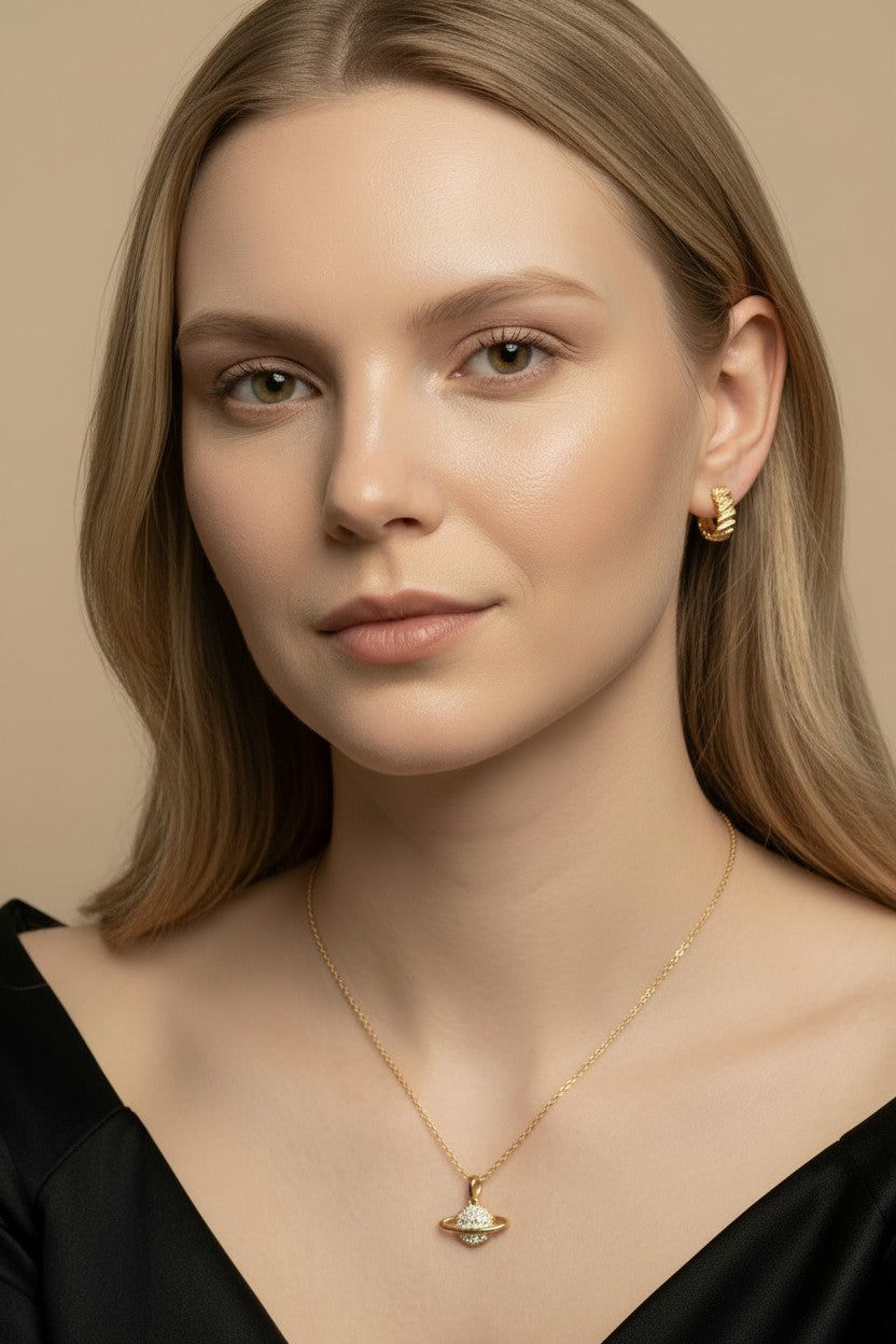 18k Gold Filled Rugged Petite Clicker Hoop Earrings