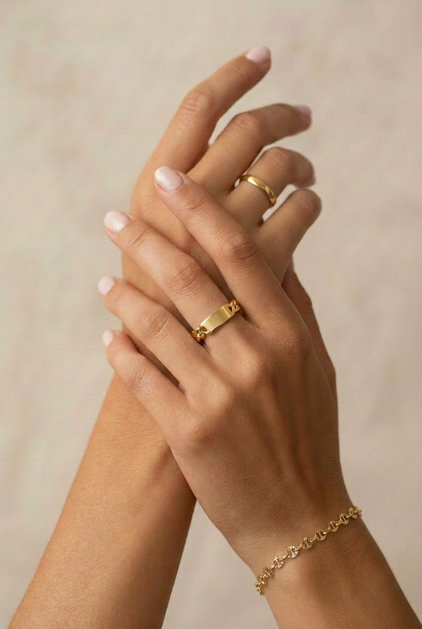 18k Gold Filled Diamond Cut Mirror Chain Bracelet | Brilliant Everyday Elegance