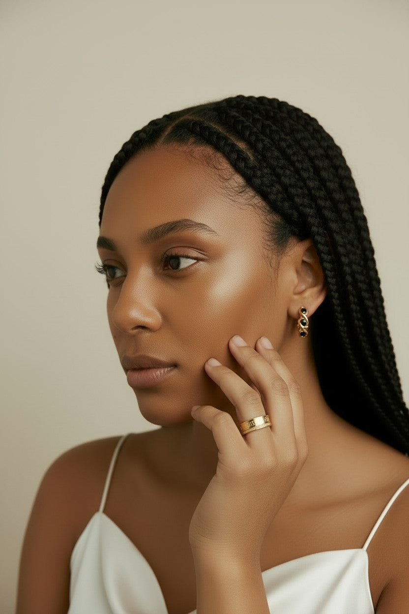 18k Gold Filled Infinity CZ C-Hoop Earrings | Choose Your Color