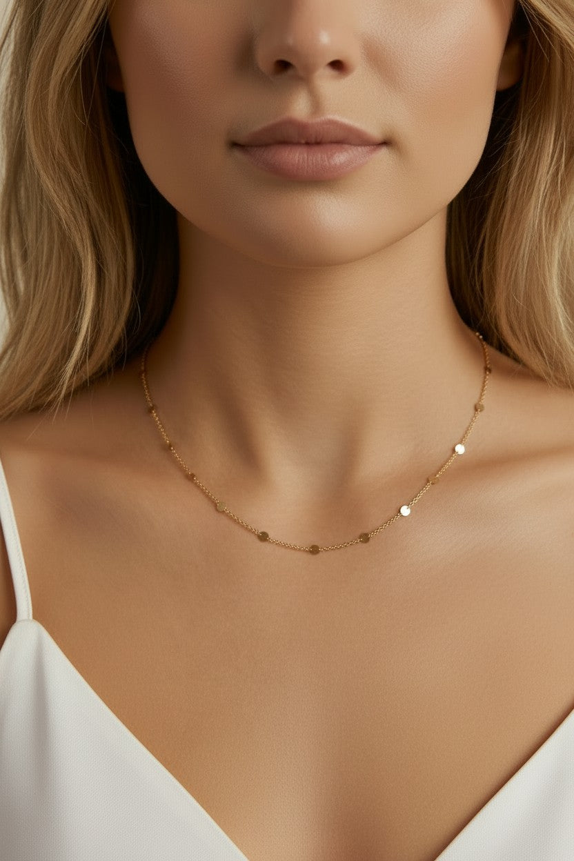 Delicate 18k Gold Filled Curb Chain Necklace - 1mm Dainty Layering Chain for Women