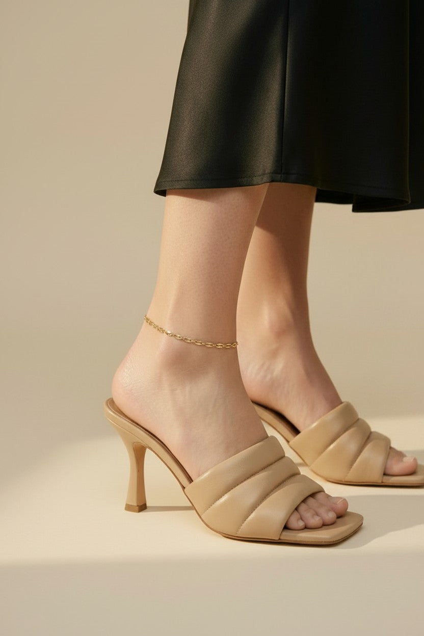 18k Gold Filled Detailed Chain Anklet | Sophisticated Summer Shimmer