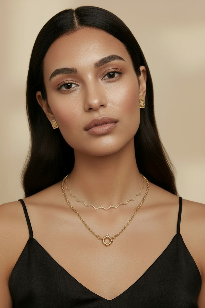 18k Gold Filled Rolo Chain Necklace | Simple, Versatile, Gorgeous