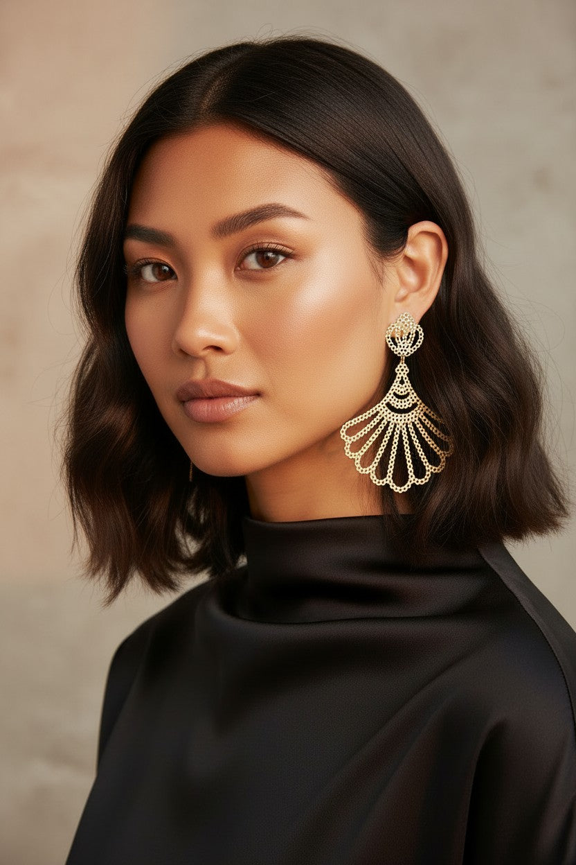 Fanned Drops Earrings