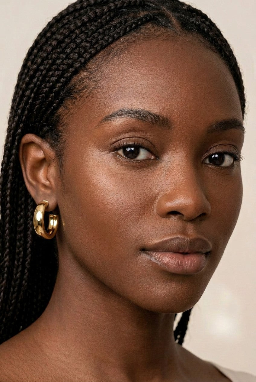18k Gold Filled Polished Twisted Tube Hoop Earrings | Available in 4 Sizes