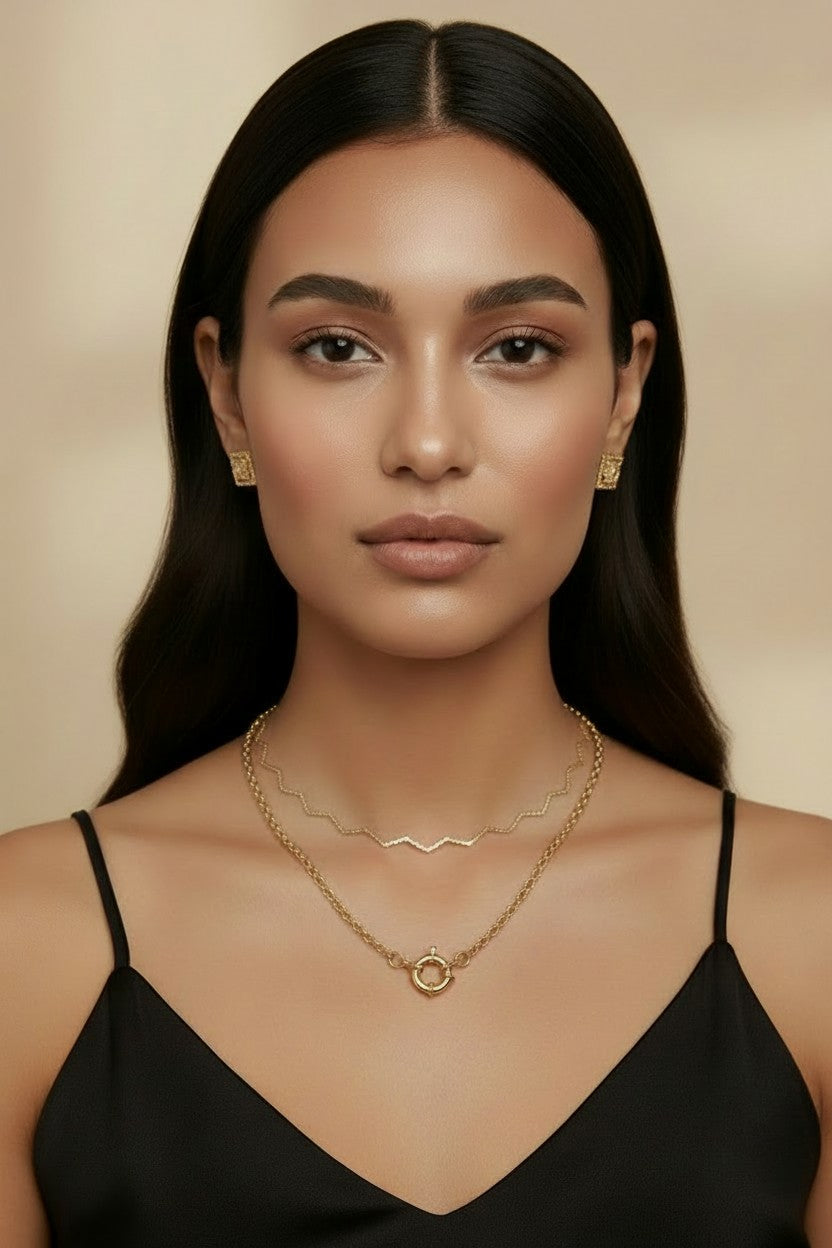 18k Gold Filled Rolo Chain Necklace | Simple, Versatile, Gorgeous