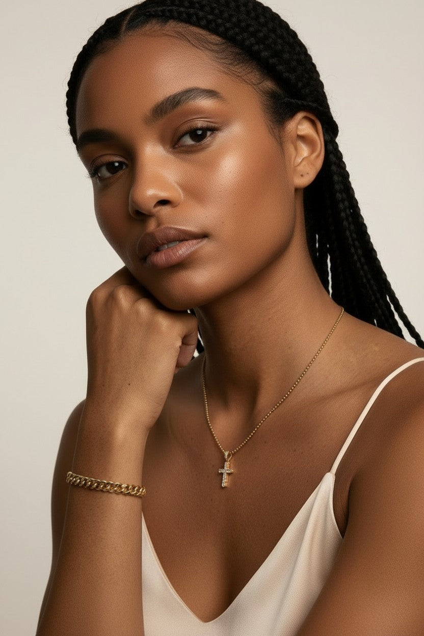 18k Gold Filled 5.0mm Cuban Chain Bracelet | Bold Streetwear Style