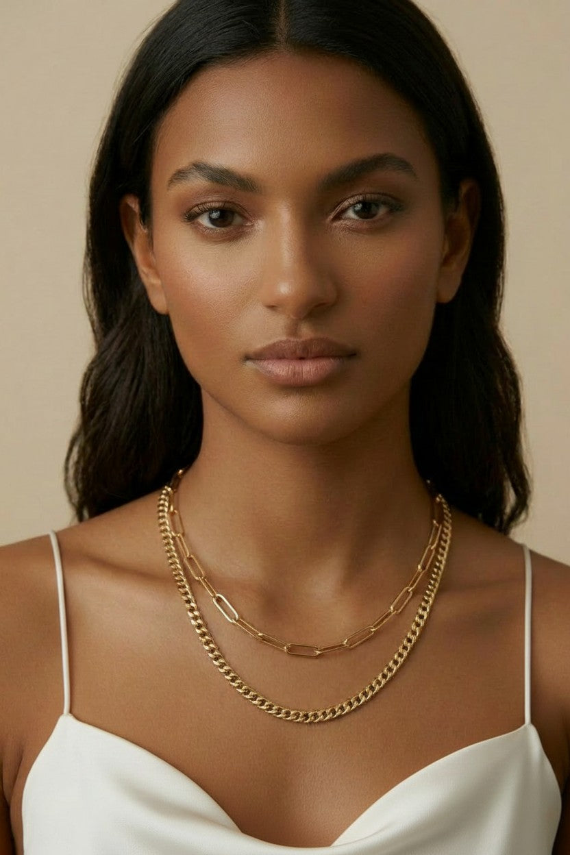 18k Gold Filled Miami Cuban Chain Necklace | 5mm Bold Statement