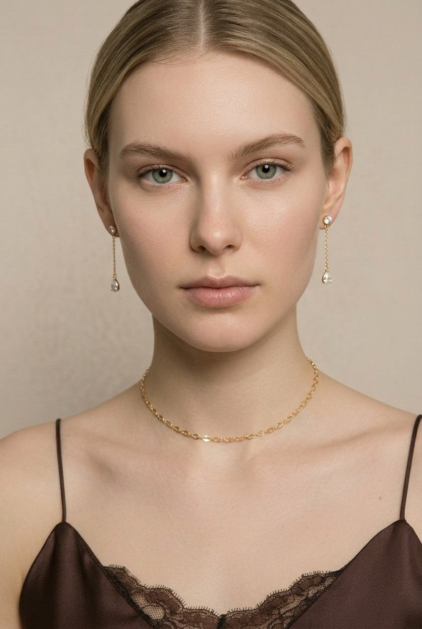 18k Gold Filled Diamond Cut Chain Necklace | Mesmerizing Sparkle