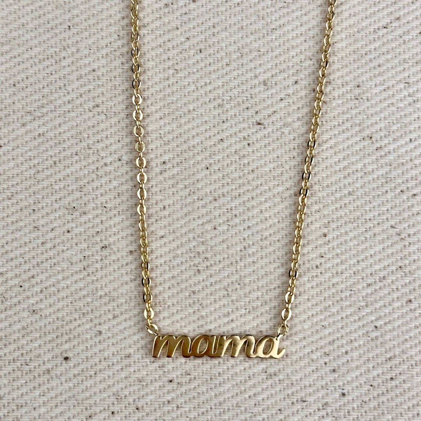 18k Gold Filled Mama Necklace