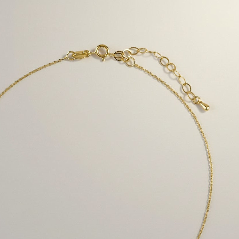 18k Gold Filled Pavé CZ Vertical Bar Drop Necklace — The One That Goes With Everything