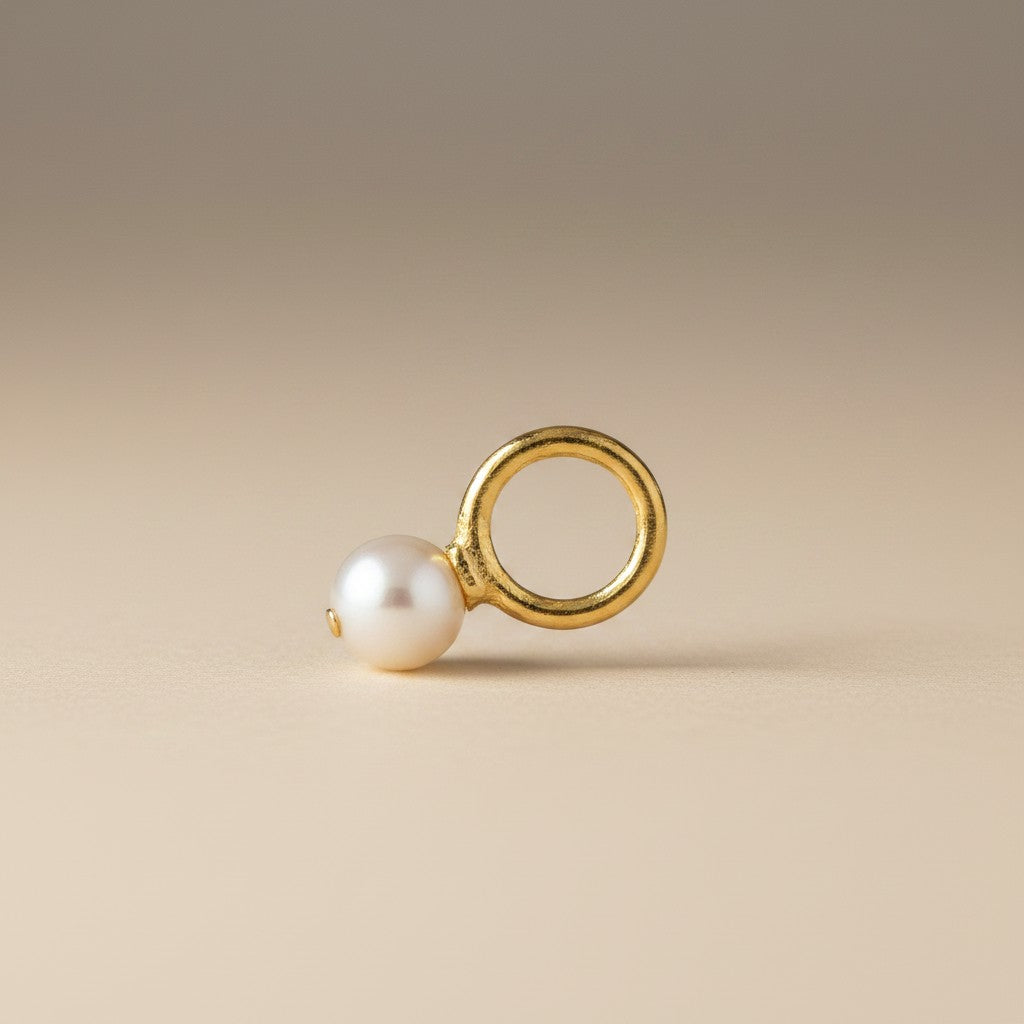 18k Gold Filled Freshwater Pearl Drop Charm — The Little Detail That Changes Everything