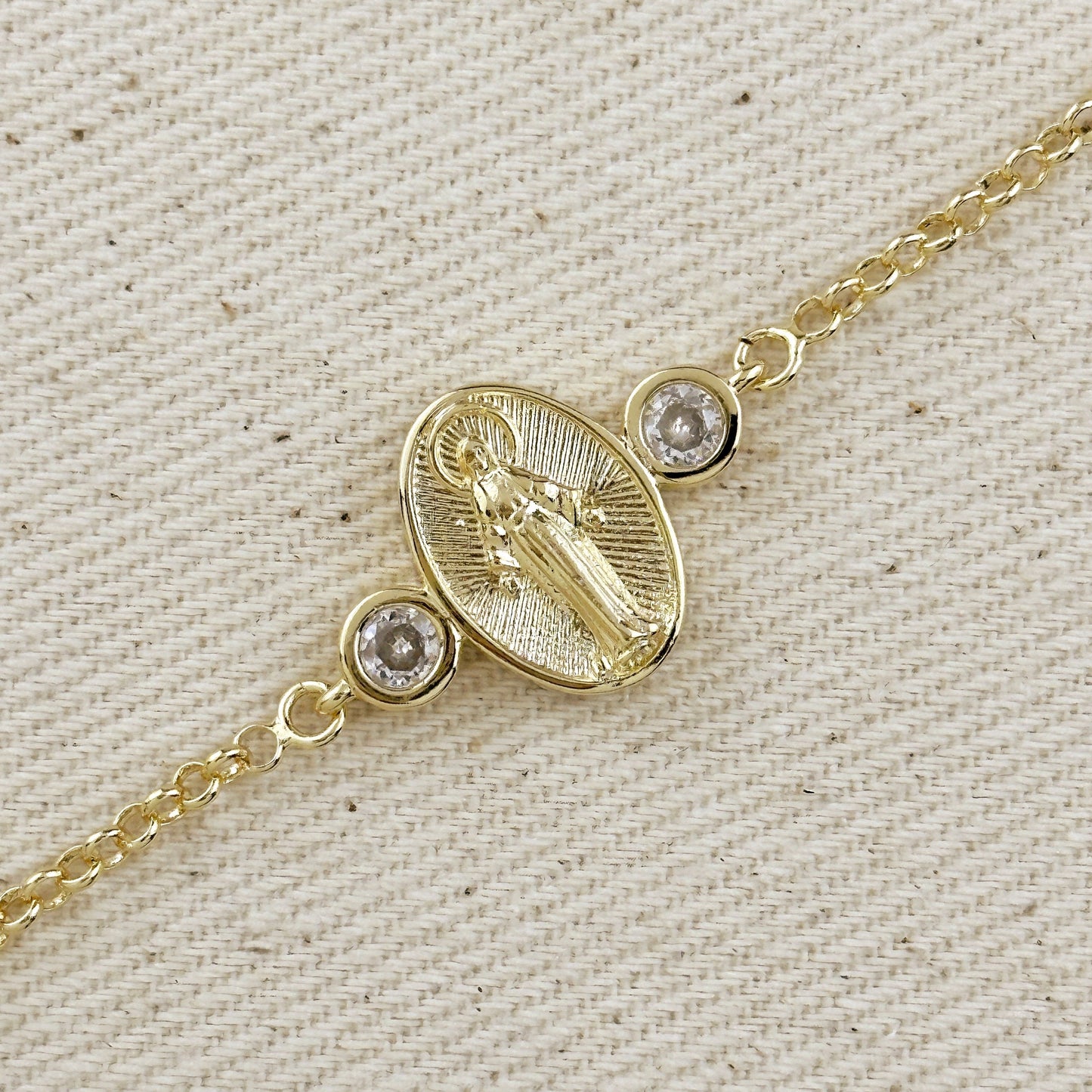 18k Gold Filled Lady Of Grace Bracelet