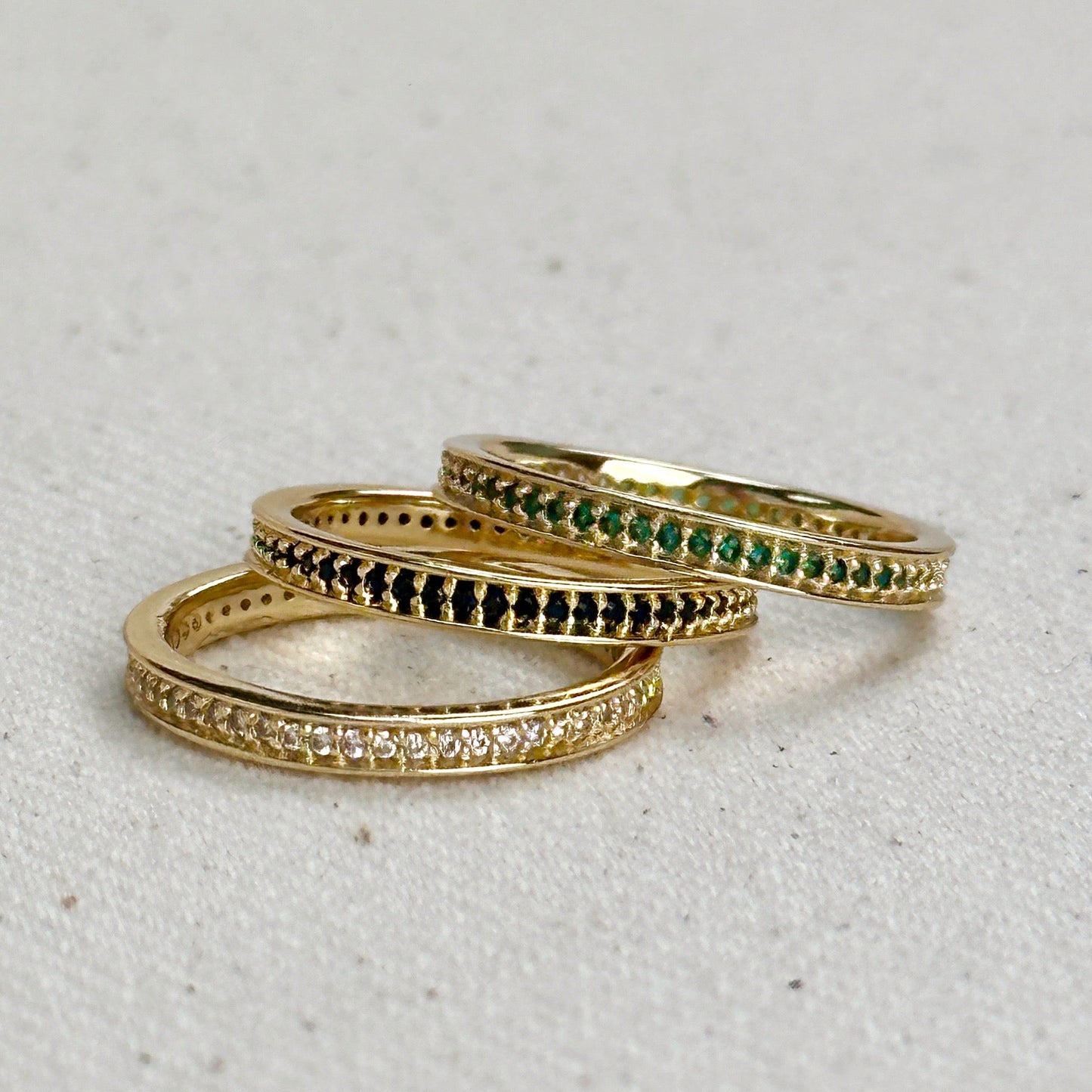 18k Gold Filled Eternity CZ Band Ring