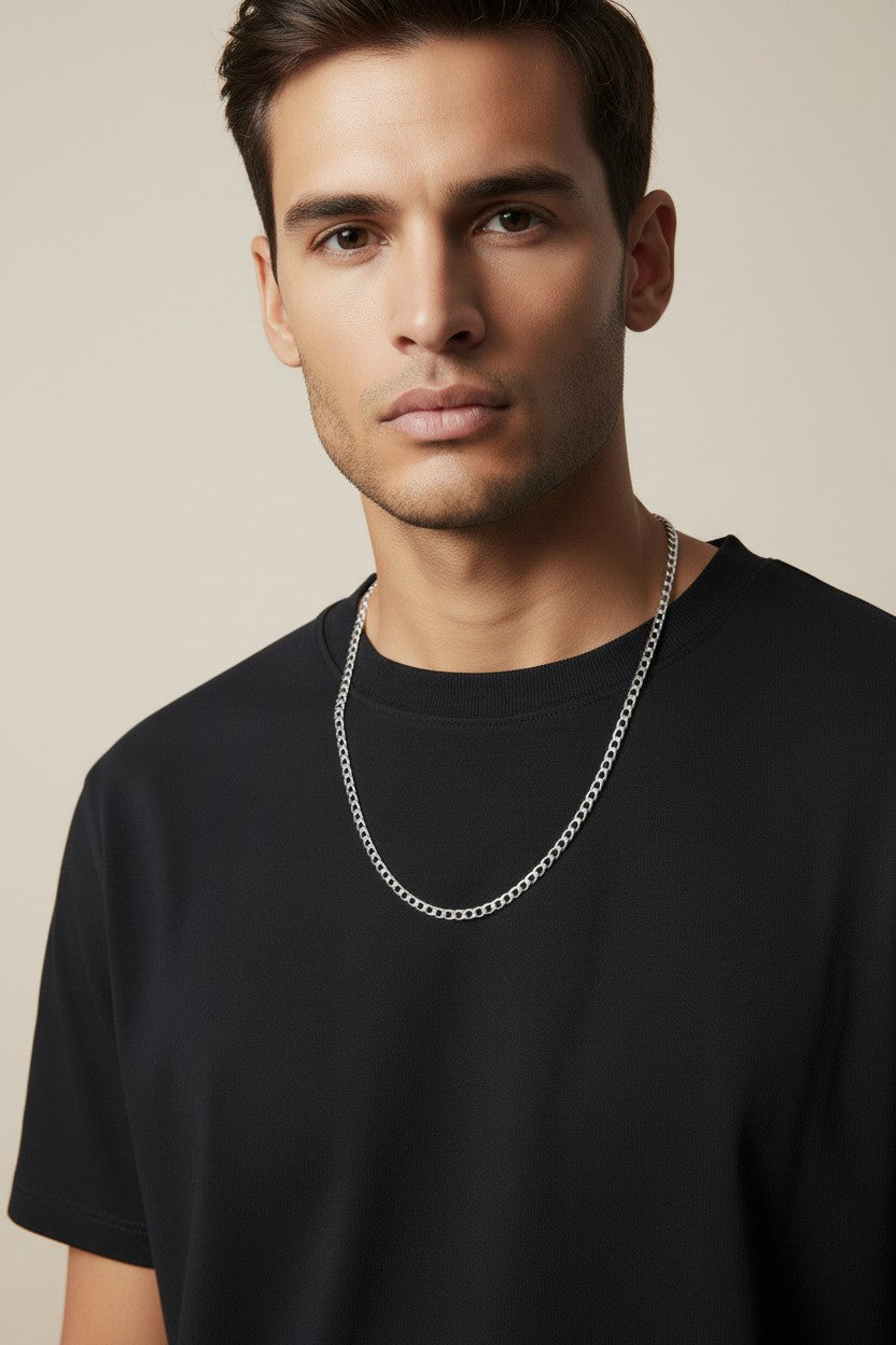 ⛓️ Sterling Silver 4.0mm Curb Chain — The Chain That Has Always Been Right