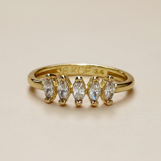 Marquise CZ Ring for Women - Statement Diamond Look Ring