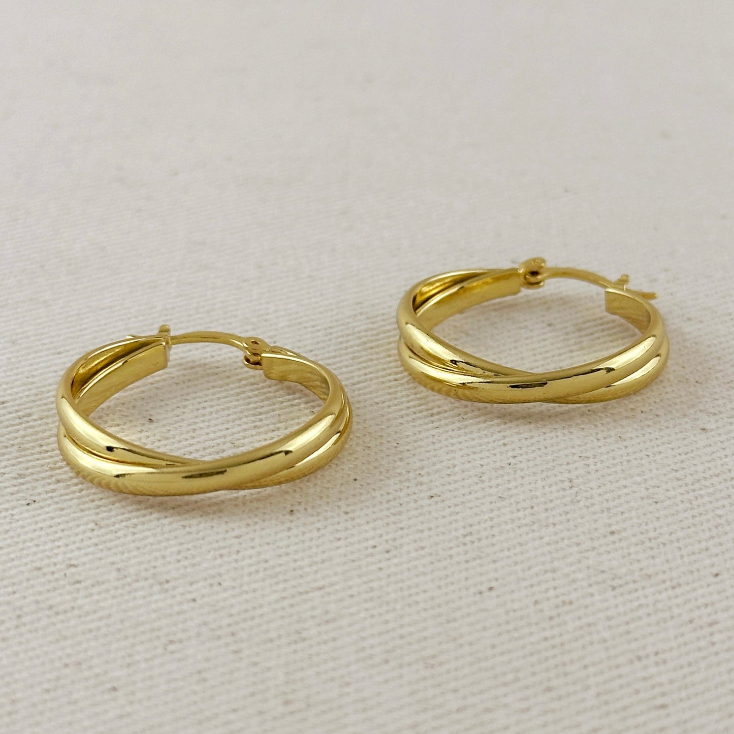 28mm Double Hoop Earrings