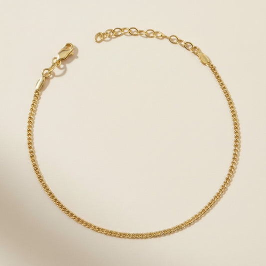 ✨ 18k Gold Filled Cuban Chain Anklet — The Classic Link. At the Ankle. Made for Every Step.