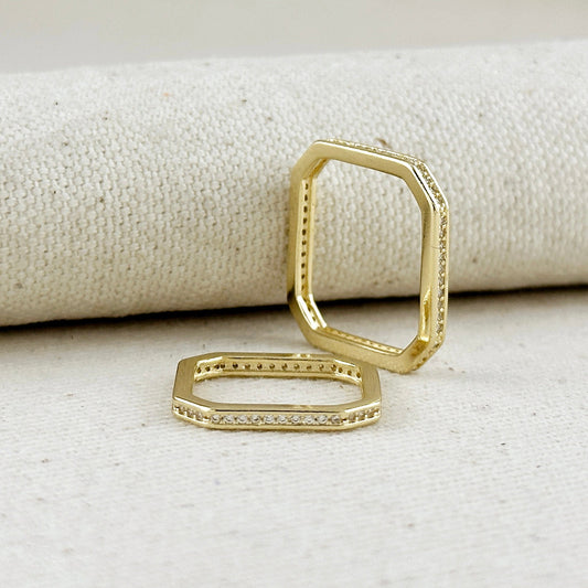 18k Gold Filled Quadratini Ring