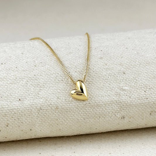 18k Gold Filled Uneven Heart Necklace