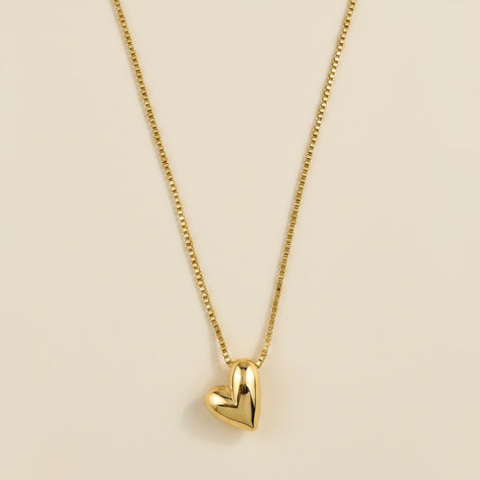 18k Gold Filled Uneven Heart Necklace | Beautifully Imperfect Love
