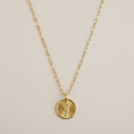 ✨ 18k Gold Filled Angel Wing Sunburst Necklace — Celestial Grace, Worn Every Day