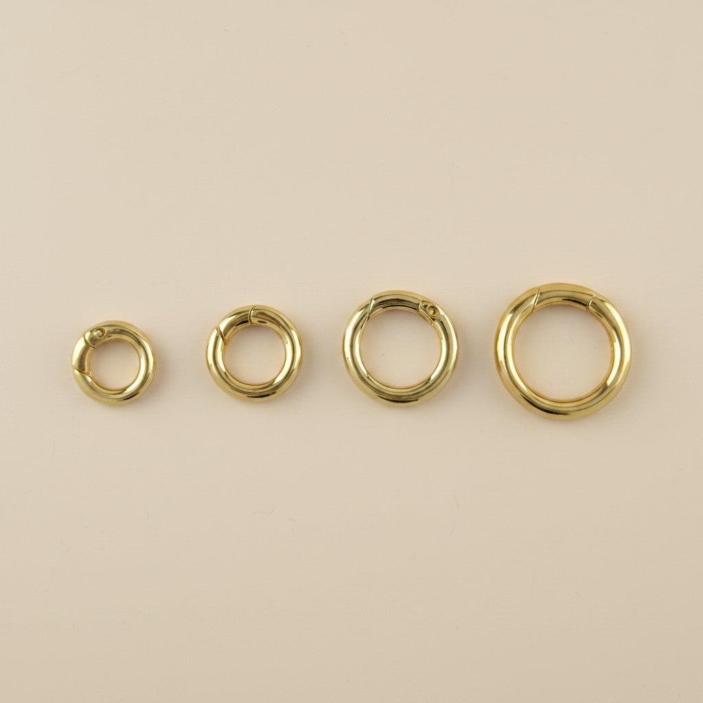 18k Gold Filled Connector Carabiner For Chains, Charms & Pendants