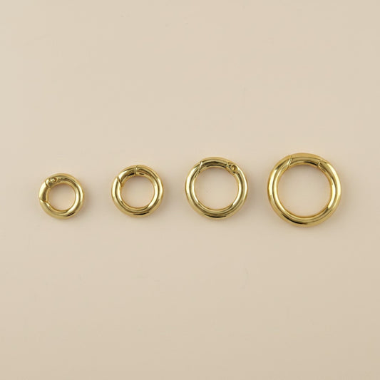 18k Gold Filled Connector Carabiner For Chains, Charms & Pendants