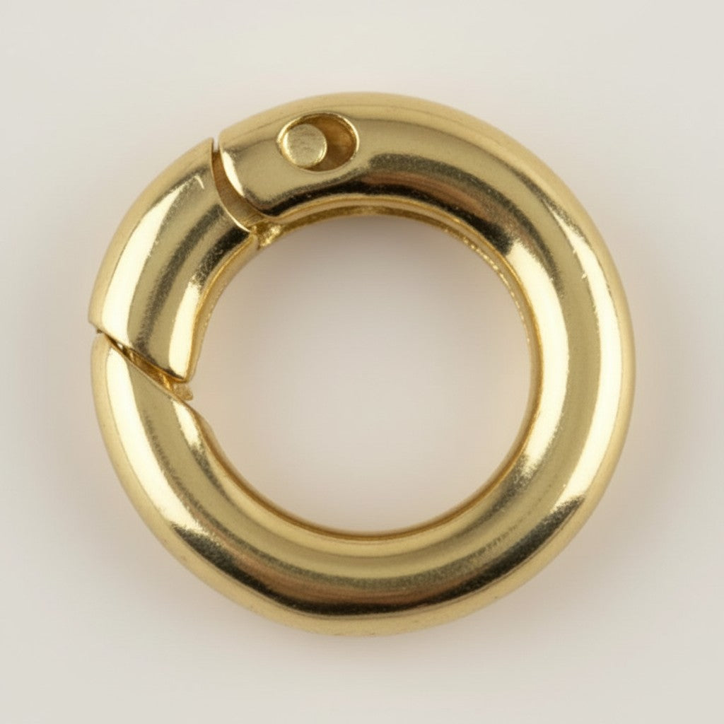 18k Gold Filled Connector Carabiner For Chains, Charms & Pendants