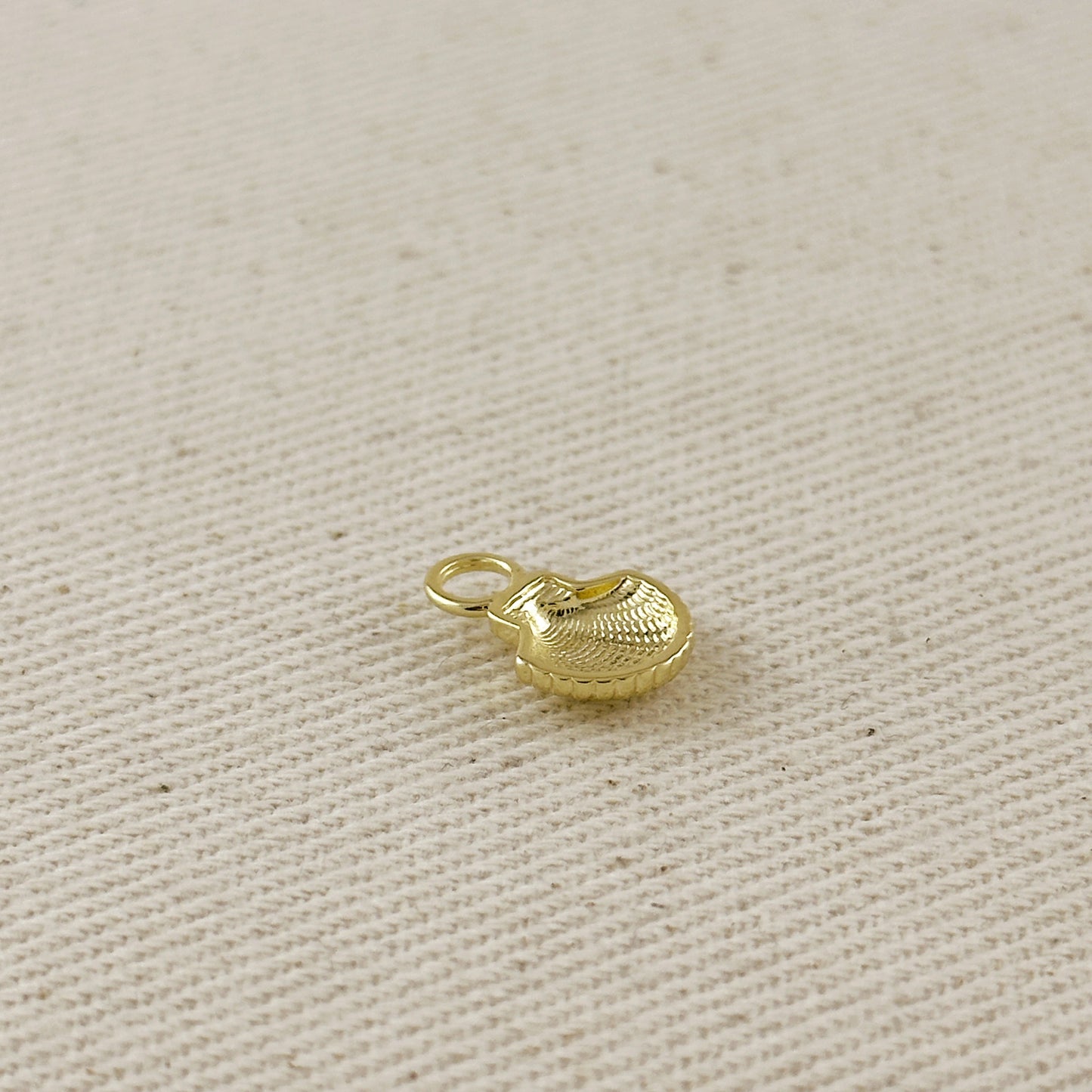 18k Gold Filled Scalloped Shell Earring Charm