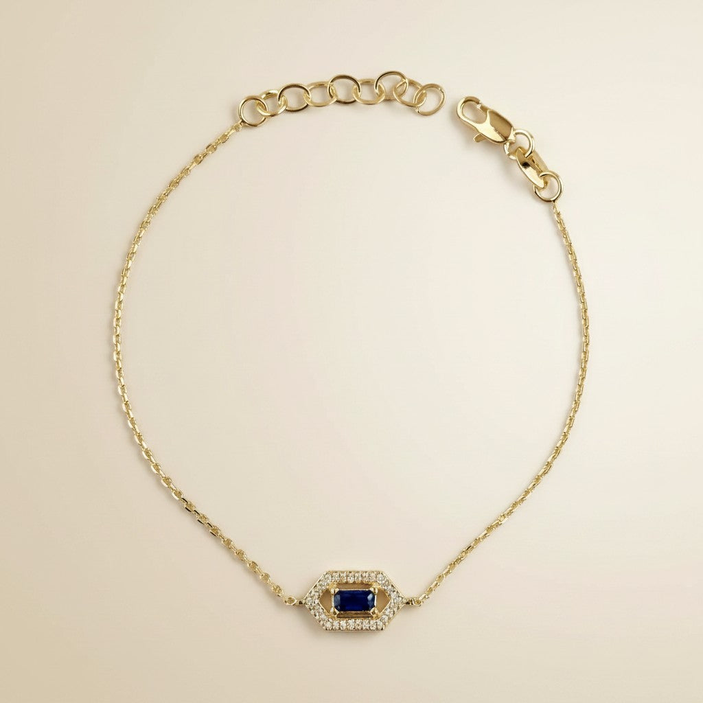 💎 18k Gold Filled Fancy Birthstone Bracelet — Your Month. Ornate Gold. Worn With Pride.