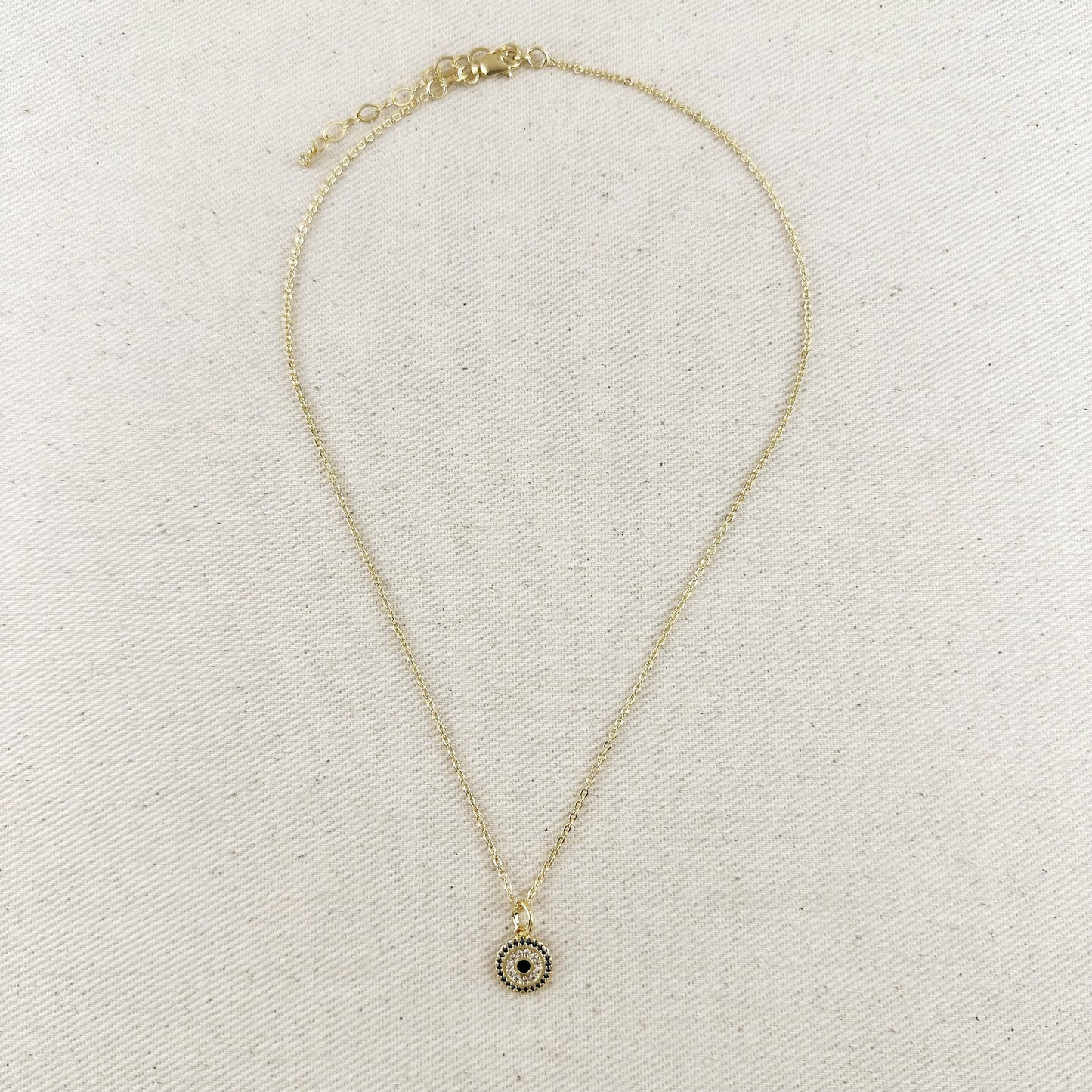18k Gold Filled Protection Mandala Necklace