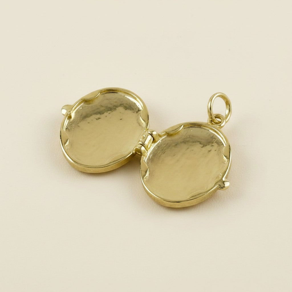 18k Gold Filled Our Lady of Grace Locket Necklace | A Meaningful Keepsake