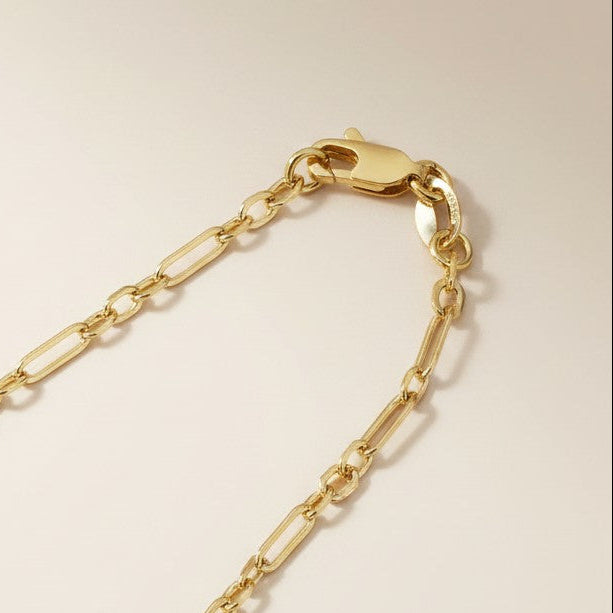 ✨ 18k Gold Filled 3x1 Paperclip Chain Necklace — The Pattern That Makes the Paperclip Extraordinary