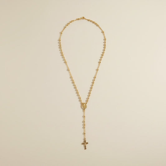 🙏 18k Gold Filled Rosary Necklace — Faith, Grace &amp; Gold. Worn Every Day.