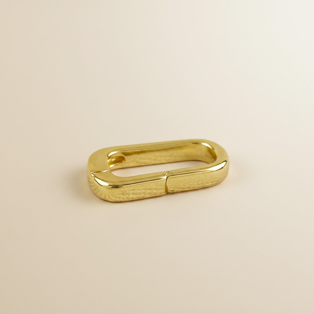 18k Gold Filled Oblong Carabiner Clasp — The Finishing Touch Your Handmade Jewelry Deserves