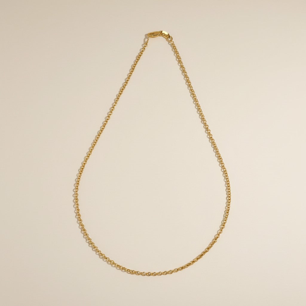 Rolo Chain Necklace for Women - Layering Chain for Pendants & Charms