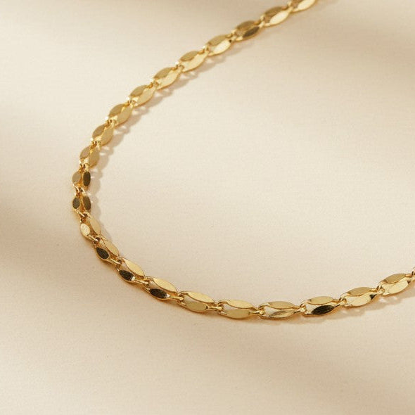 18k Gold Filled Detailed Chain Anklet | Sophisticated Summer Shimmer