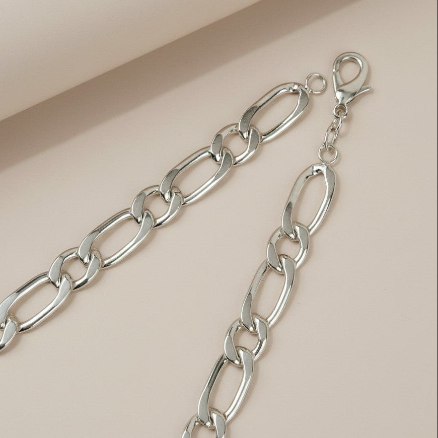 Sterling Silver 7.3mm Figaro Chain — Italian Authority, Worn With Confidence