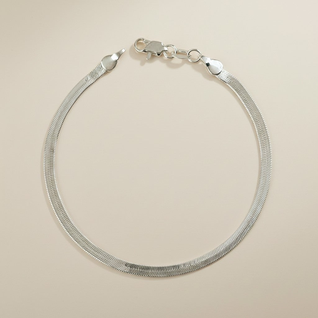 Sterling Silver Herringbone Bracelet — The Wrist Has Never Looked This Effortless