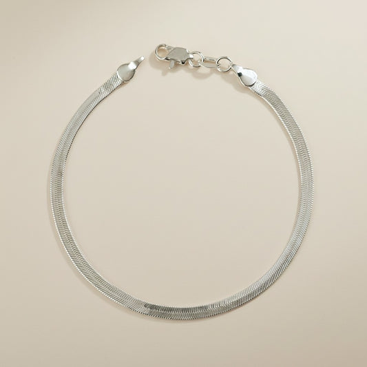 Sterling Silver Herringbone Bracelet — The Wrist Has Never Looked This Effortless