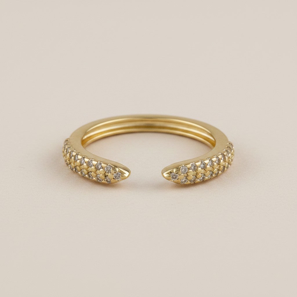 18k Gold Filled Open Top Stackable Ring