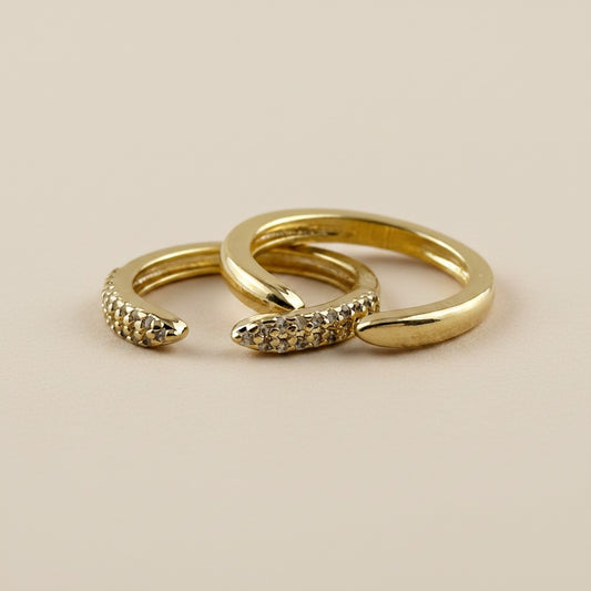 18k Gold Filled Open Top Stackable Ring